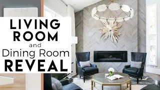 Living Room & Dining Room Remodel | Interior Design | Del Mar Reveal #2 |