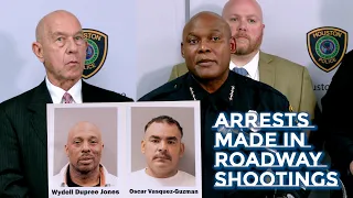 Media Briefing: Arrests Made in Two Deadly Roadway Shootings I Houston Police