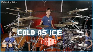 Foreigner - Cold As Ice | Drum cover by Kalonica Nicx