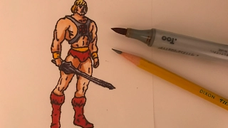 How I Draw He-Man (Speed Drawing)