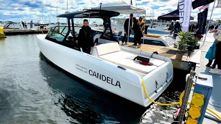 Prepare for Take-off ! Candela All Electric Boat Runs Above Water !
