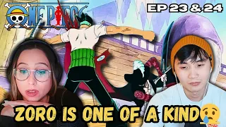 ZORO IS HIM | One Piece Episode 23 & 24 Reaction