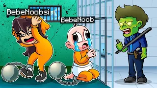 BEBE NOOB Y NOOBSI SON ENCERRADOS EN LA PRISION ZOMBIE 😰😱 ¿ESCAPARAN? MINECRAFT TROLL ROBLOX