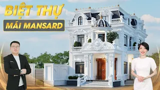 Biệt Thự Tân Cổ mái Mansard Hoành Tráng do Lâu Đài Việt thiết kế và thi công tại Nghê An | LD0055