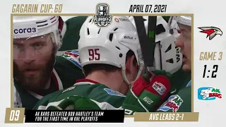 Gagarin Cup Playoffs in 60 seconds — 7 April 2021