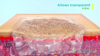 Wound masking and healing transparent cover | 3d medical animation | sample use only