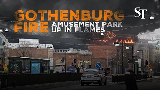 Explosive fire breaks out in Sweden’s largest amusement park