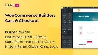 Bricks 1.4 - WooCommerce Builder: Cart & Checkout, Optimized HTML, No jQuery
