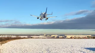 Airbus Beluga Landing at Hawarden Airport