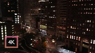 Night View in New York City | Open Window City Soundscape for Sleep and Study