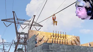 Ziplines Are The Best Loot Delivery Service In Rust