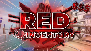 The Best BUDGET Red Theme Inventory! (Skins, Knives, Gloves & More!)