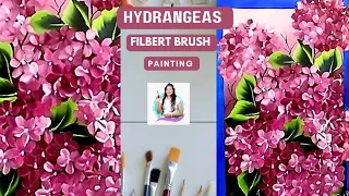 Learn to paint  Easy Hydrangeas  | Acrylic Painting  #acrylic #hydrangeas #learn #shital #easy #art