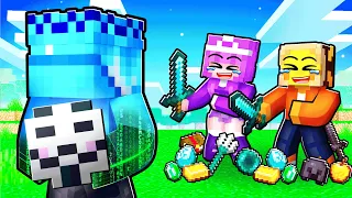 Pretending to be a NOOB in Minecraft Manhunt, Then Used //HACK!