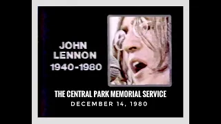 JOHN LENNON-1980 Central Park Memorial Service