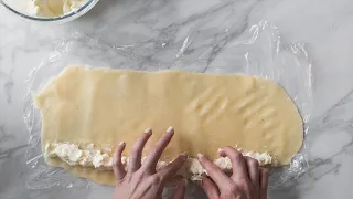 Making Halawet el Jibn (Sweet Cheese Rolls)
