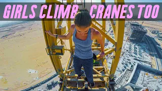 She Climbed A Crane With Me! 💁‍♀️