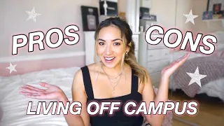 LIVING OFF CAMPUS IN COLLEGE VS ON CAMPUS // PROS AND CONS!!