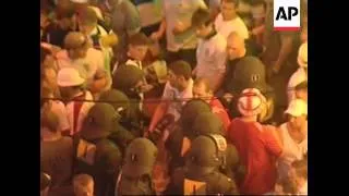 Clashes erupts as police separate England, Germany fans