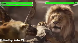 The Lion King (2019) Wildebeest Stampede with healthbars