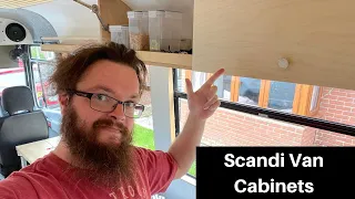 Scandi Van Cabinets - Simple + Modern Plywood Van Overhead Storage | DIY Campervan Conversion
