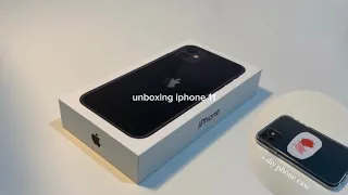 unboxing iphone 11 in 2023 + diy phone case