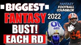 Biggest Fantasy Football Bust Each Round - Players to Avoid!