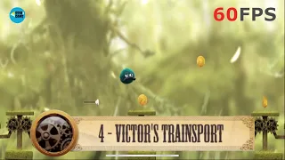 Leo's Fortune: Level 4 (Victor’s Trainsport) - 3 STARS + Secret Gold Cog , iOS/Android Walkthrough
