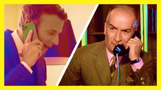 Emmanuel Macron fait une blague à Louis de Funes