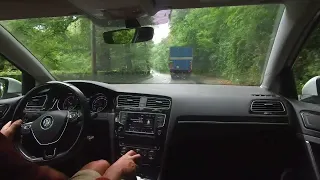 ASMR Driving Wet Roads, Construction