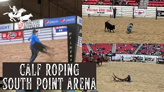 Calf Roping South Point Arena & Equestrian | PRCA Rodeo Las Vegas South Point | NFR Week Las Vegas