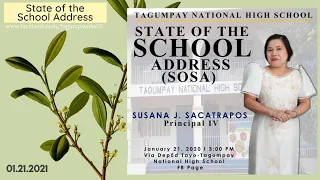State of the School Address (SOSA) SY 2020-2021