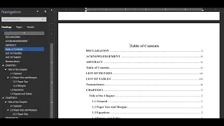 How to create automatic Table of Contents and clickable Navigation for thesis in Microsoft Word