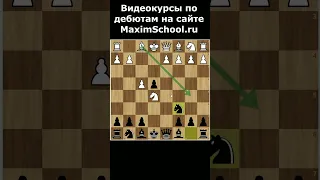 КОРОЛЕВСКИЙ ГАМБИТ за ЧЕРНЫХ - ЛОВУШКА ФАЛЬКБЕЕРА ##shorts MaximSchool.ru