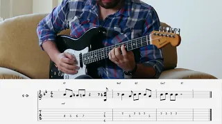 Tenor Madness | Jazz guitar lesson /Melody and Solo (Jazz blues in Bb)