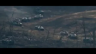 Бронетанковая атака ВС РФ, около н.п. Авдеевка.