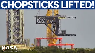 Shorter? SpaceX installs Chopsticks for Starship in Florida