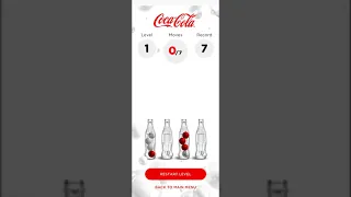Coca-Cola SORT IT Game Walkthrough Level 1 Easy