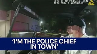 Tampa Police Chief flashes badge during golf cart traffic stop | bodycam video