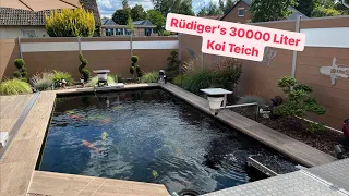 Rüdiger‘s 30000 Liter Koi Teich mit Senect Steuerung & vorbildlicher Stromabsicherung!