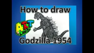 How to draw Godzilla 1954