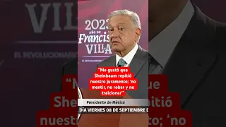 AMLO está contento por triunfo de Claudia Sheinbaum