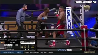 EFE APOCHI “RAS MAJOR SUPREME” KNOCKS OUT DEAN NICHOLSON.