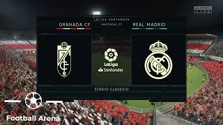 Granada vs Real Madrid | La Liga Santander | FIFA 20 Simulation Match | PS4