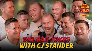 CJ Stander fights every urge to laugh at Jean's DHL Bad Jokes! | Use It or Lose It