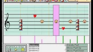 Sandstorm on Mario Paint Composer (Revised with Soundfont)