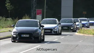 25+ Hyundai i30N & i30N Fastback at a Meet! Accelerations, Crackles & Sounds!