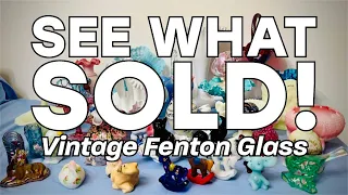 Real Sold Prices on Vintage Fenton Critters & Custard Glass!