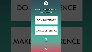 Which collocation is correct? Do or Make? #quiz