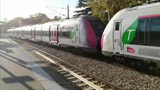 Départ d'un Francilien Z50000 Carmillon en UM vers Paris Saint Lazare